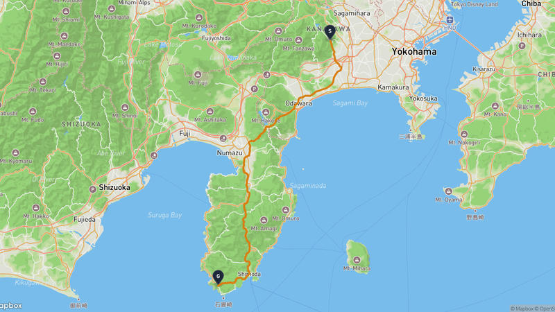 Kiyokawa to Minamiizu Drive