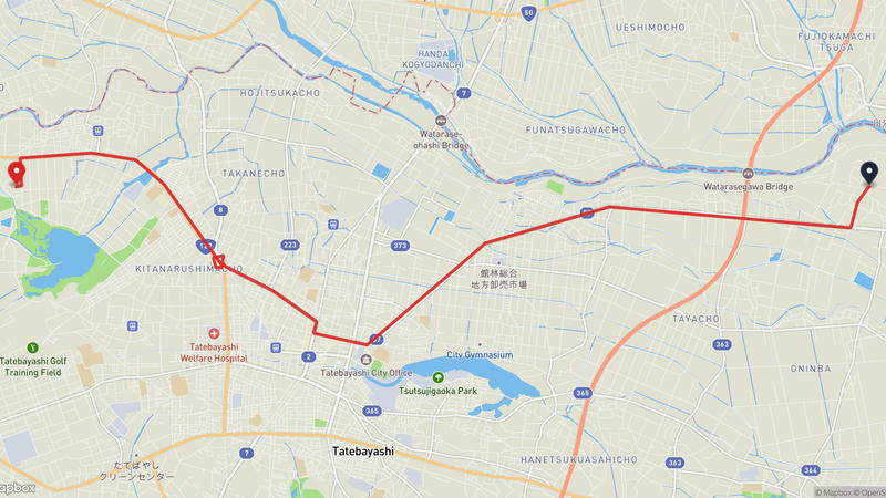 Itakura to Onrin-ji Temple Hiking Route