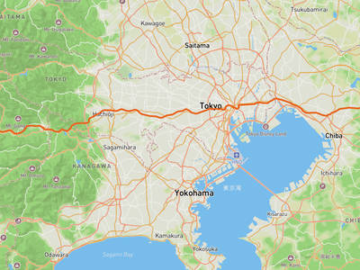 成田市 → 山中湖
