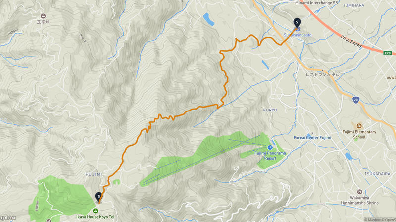Fujimi to Mount Nyukasa Hiking Route