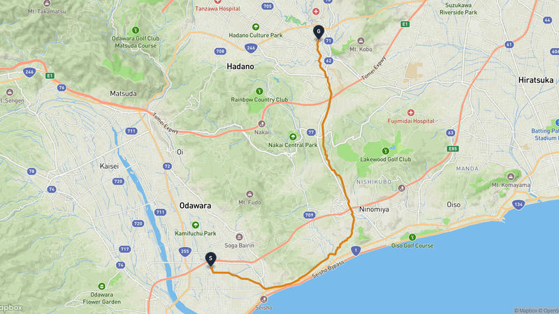 เส้นทางเดินป่า Odawara-Hadano