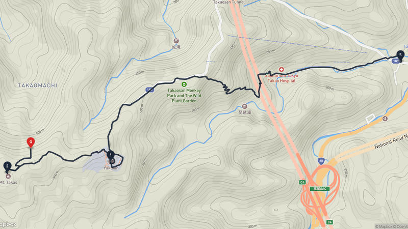 高尾山 登山路線