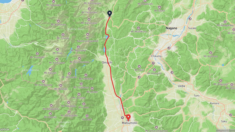 Hakuba to Kaichi School Hiking Route