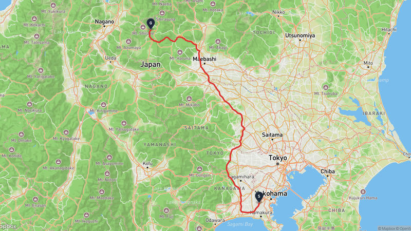 Totsuka-juku to Kusatsu Onsen Drive