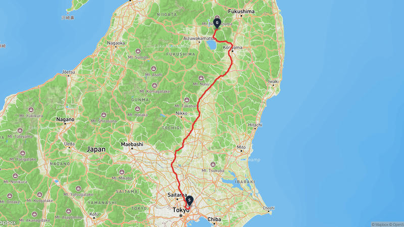 เส้นทางขับรถ Adachi Ward, Tokyo-Inawashiro