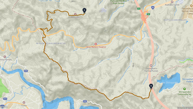 Mount Takao to Hachioji Hiking Route
