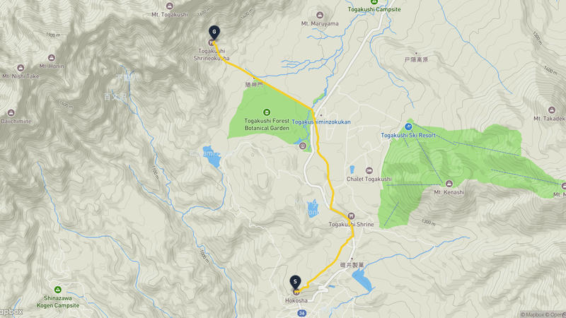 長野市至戶隱山 登山路線