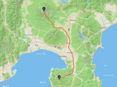 富士山 → 達磨山