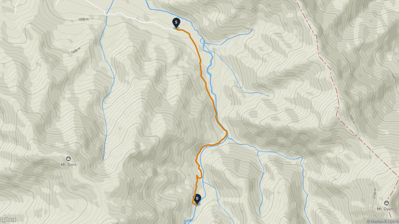 Kawakami to Mount Sanpō Hiking Route