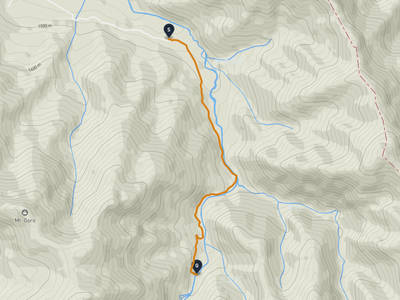 Kawakami → Mount Sanpō