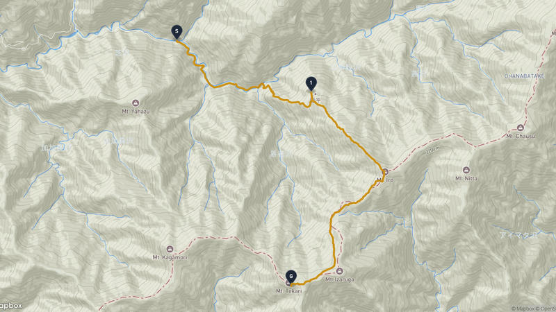 Iida to Mount Tekari Hiking Route