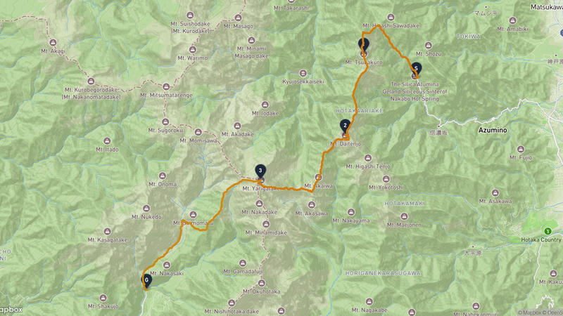 有明山至高山市 登山路線