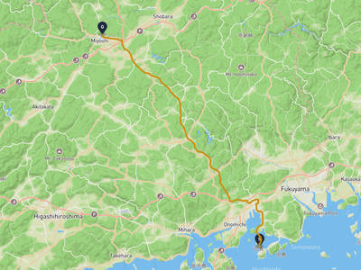 尾道市 → 三次市