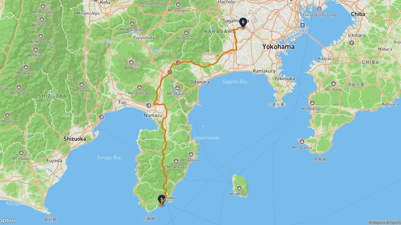 Shimoda to Minami Ward, Sagamihara Drive