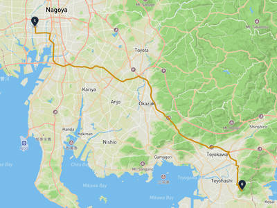 Nakagawa Ward, Nagoya → Toyohashi
