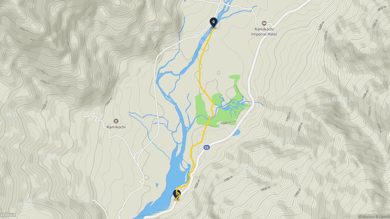 霞澤岳 登山路線