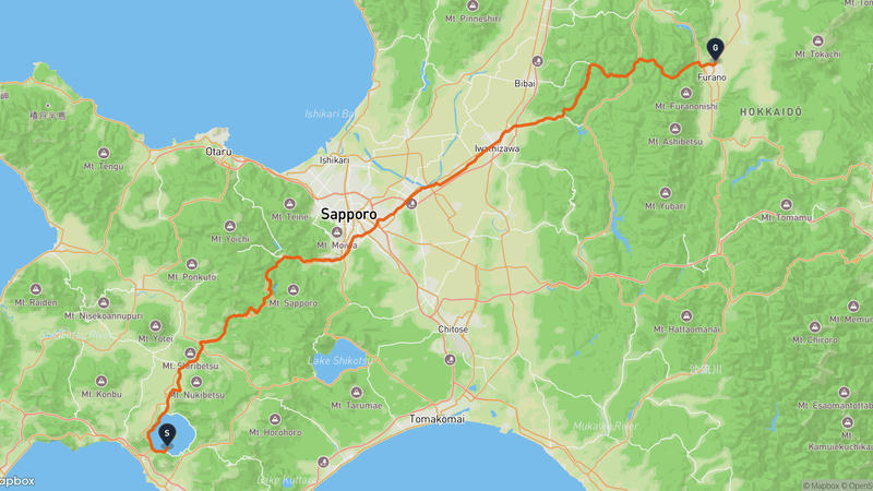 洞爺湖〜中富良野町 ハイキングルート