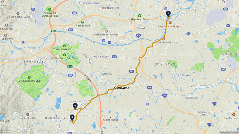 津市 登山路線