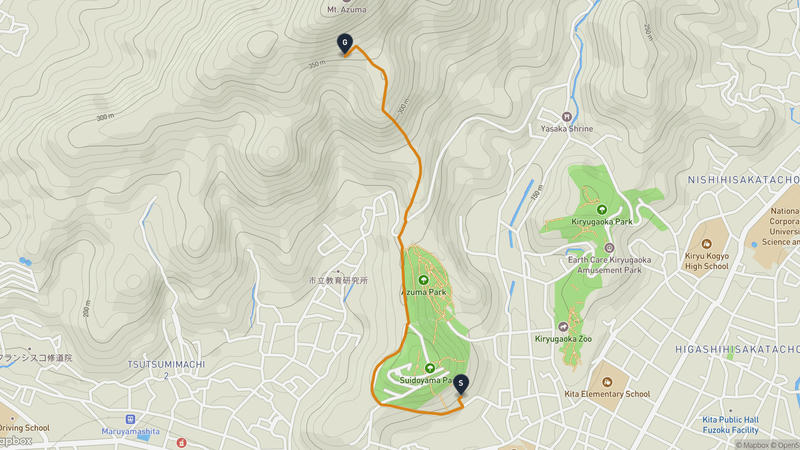 Kiryu Hiking Route