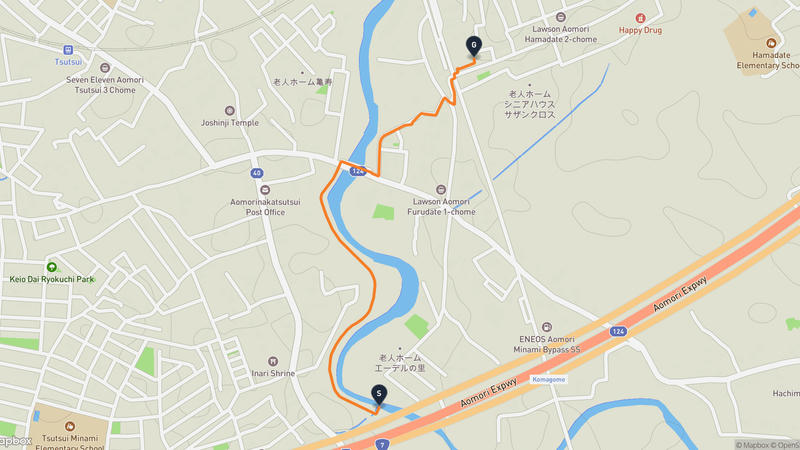 青森市 徒步路线