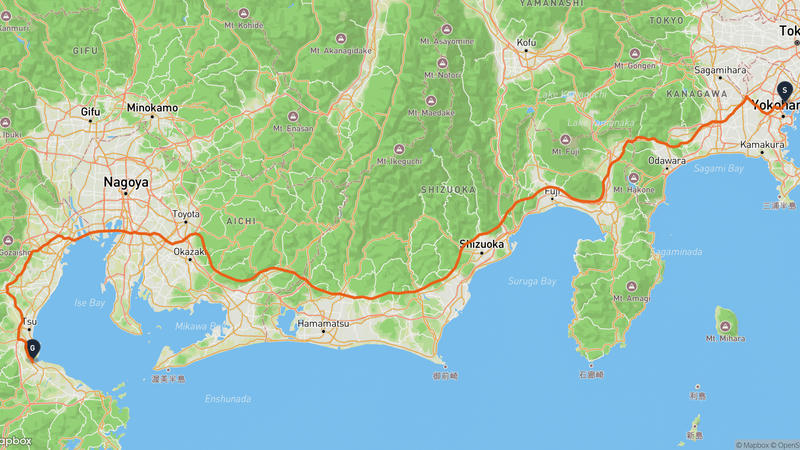 Kanagawa-juku to Matsusaka Drive