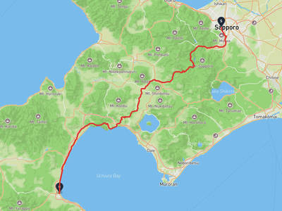 北海道神宮 → 八雲町