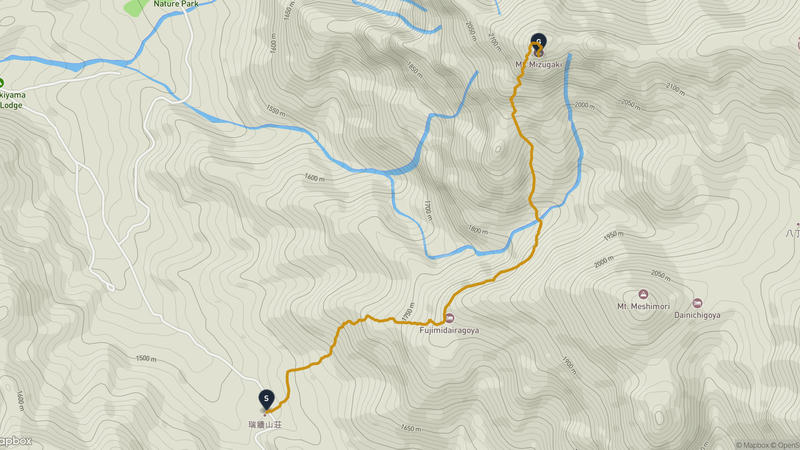 Mount Mizugaki Hiking Route