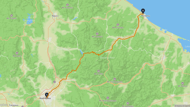 Tokiwa Park to Mombetsu Hiking Route