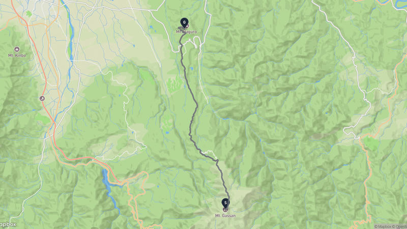 Mount Gassan to Tsuruoka Hiking Route