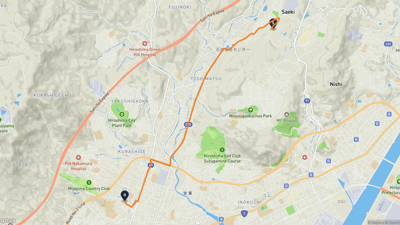 広島市佐伯区 駕車路線