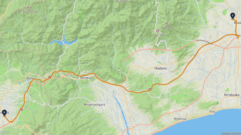 เส้นทางขับรถ Atsugi-Gotemba