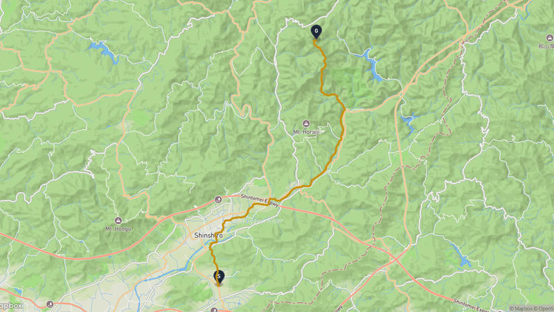 新城市至設楽町 登山路線