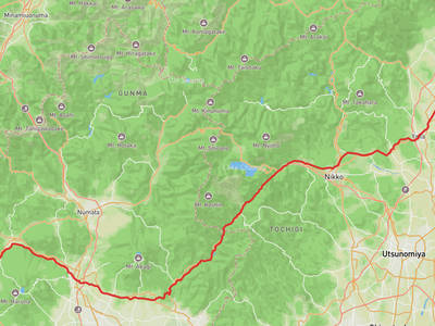 那須町 → 八場大壩