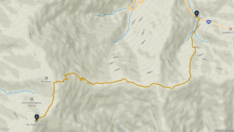 八經岳至天川村 登山路線