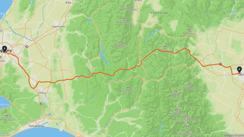 Nakajima Park to Obihiro Drive