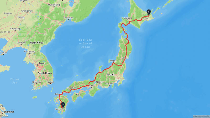 Takaharu~Nakashibetsu 드라이브 루트