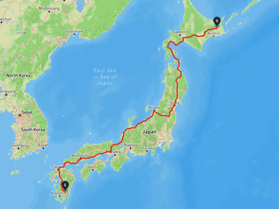 高原町 → 中標津町