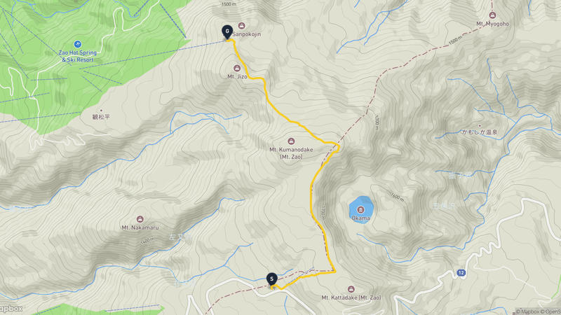 Mount Zaō Hiking Route