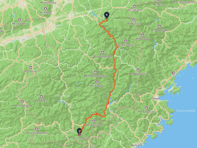 玉置山 → 丹生川上神社