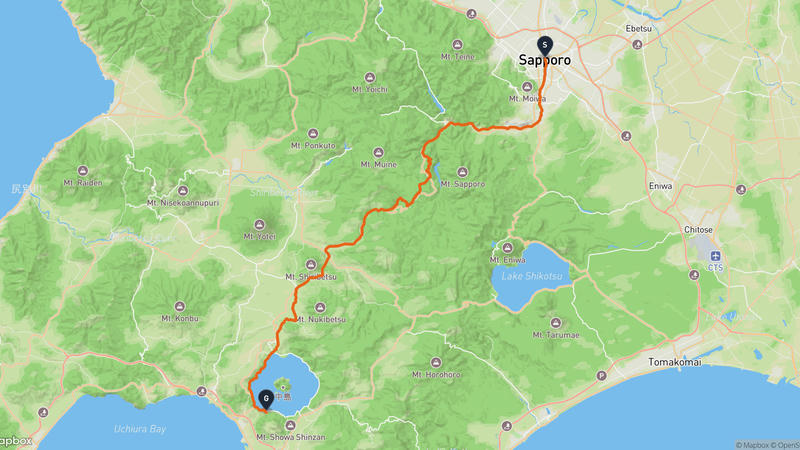 札幌電視塔至有珠山 登山路線
