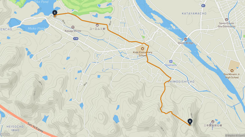 Ono to Sumiyoshi Shrine Hiking Route