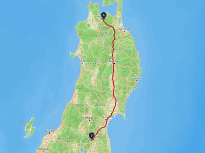 青森市 → 福島市