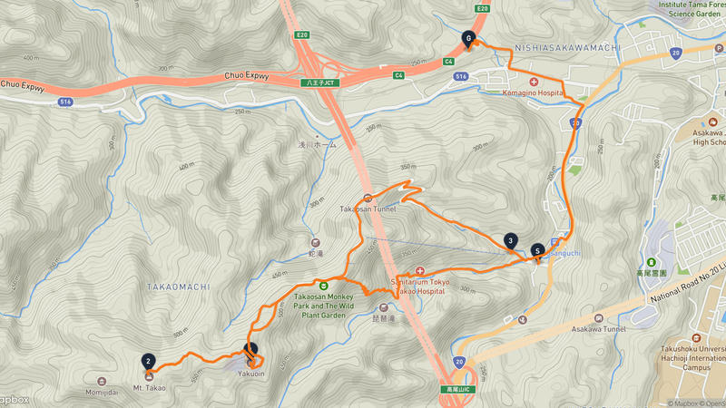 高尾山 登山路線