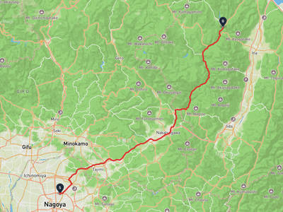Kita Ward, Nagoya → Kiso Village