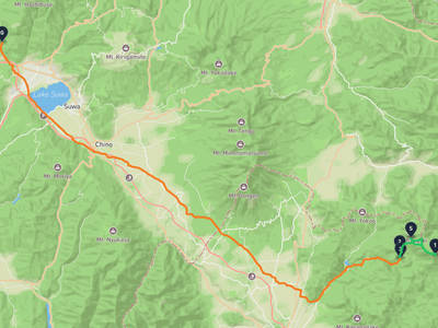 瑞牆山 → 塩尻市