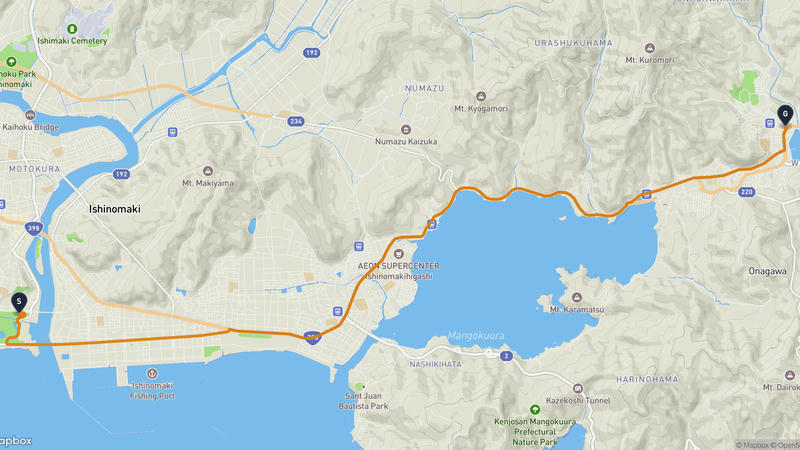 中瀨至女川町 駕車路線