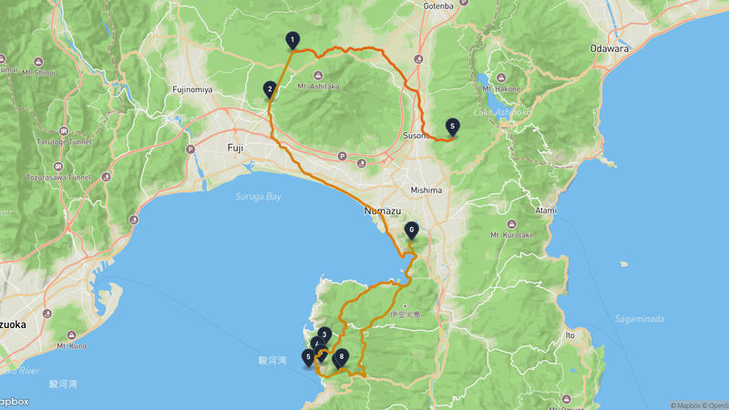 三島市〜沼津市 ハイキングルート