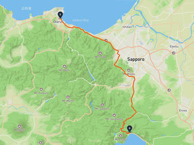 小樽運河 → 千歳市