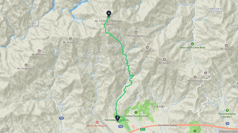 秦野市至塔之岳 登山路線