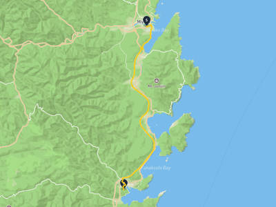 宮古港 → 大槌町